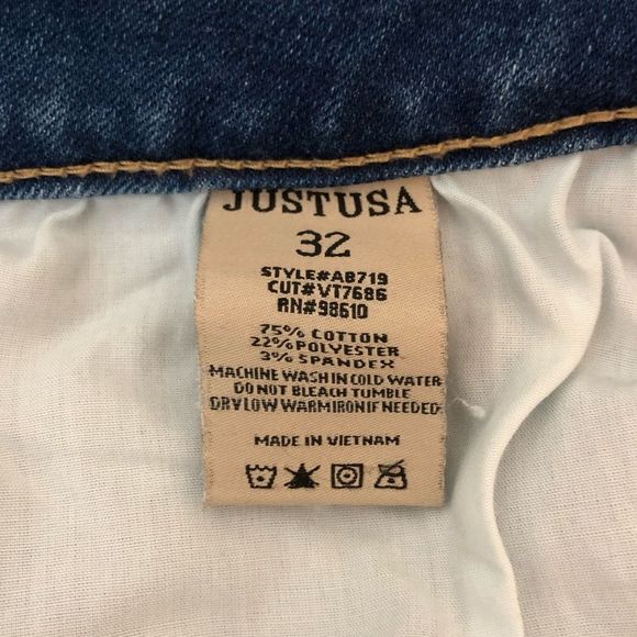 JUST USA Raquel Distressed Scissor Hem Cropped Skinny Jean size 14/32 - Picture 11 of 12